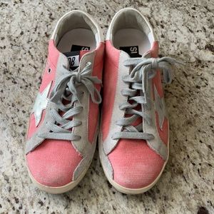 Pink GG sneakers with silver star size 36